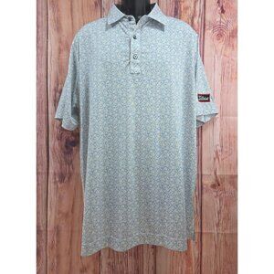 FootJoy Mens Blue Floral Titleist Polo XL Titleist Logo Golf